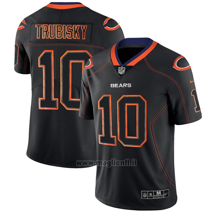 Maglia NFL Limited Chicago Bears Trubisky Lights Out Nero